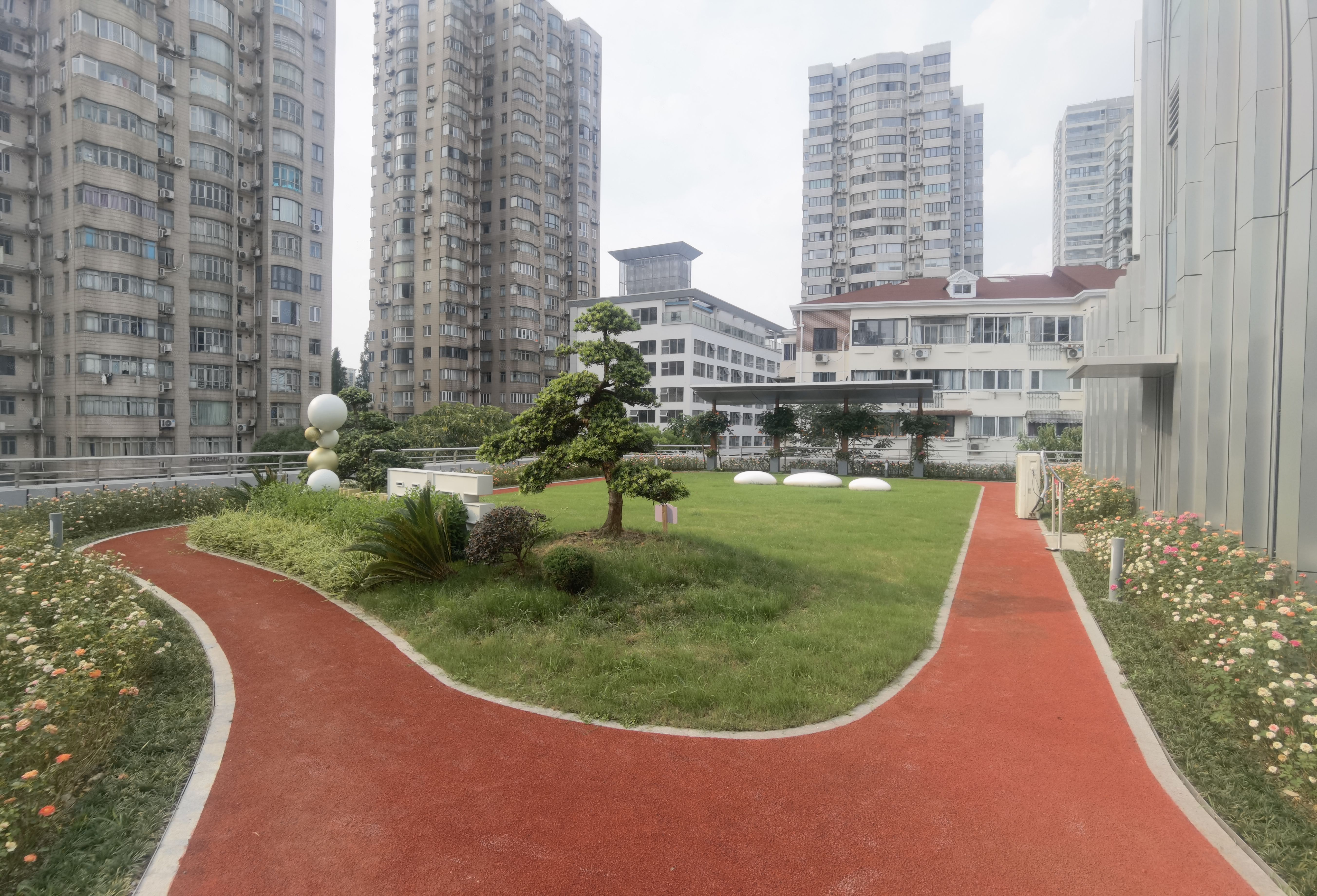 长宁定西路宝地新华大厦独享超大空中带跑道花园另带名贵绿植