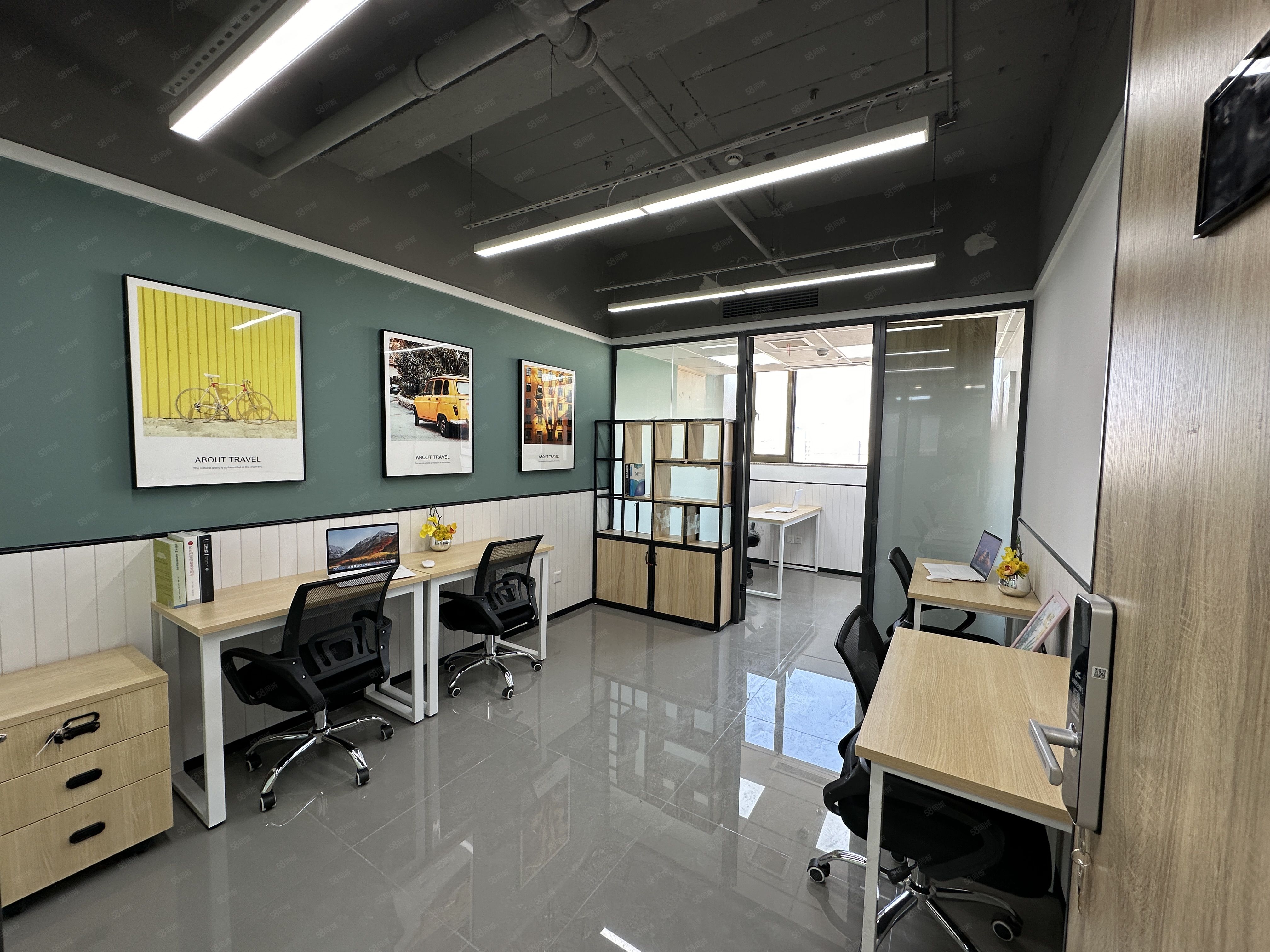 创富港汇阳广场办公独立办公室10人间