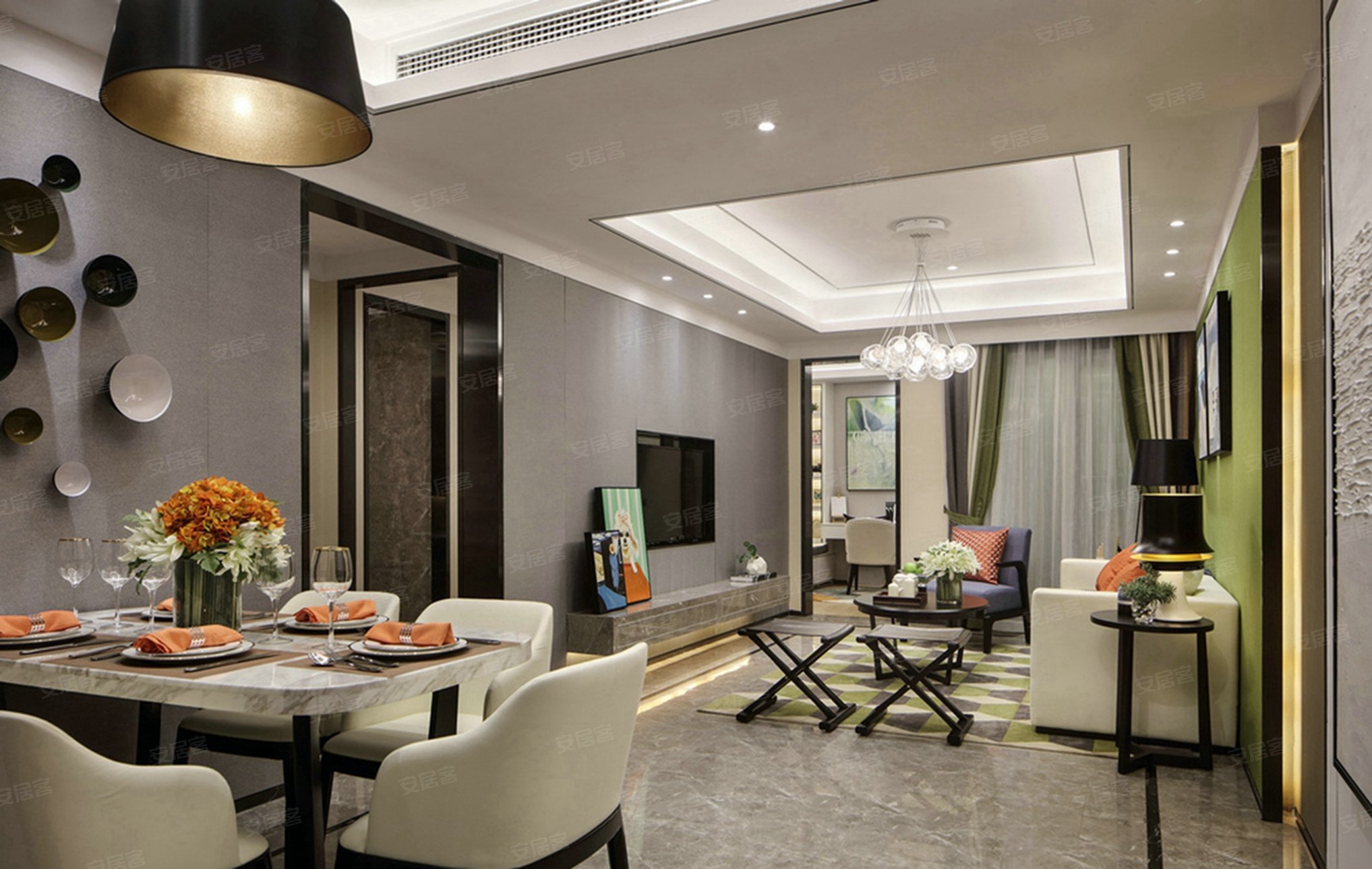 运城装修案例 现代风格案例 126㎡现代风装修,简约时尚大气